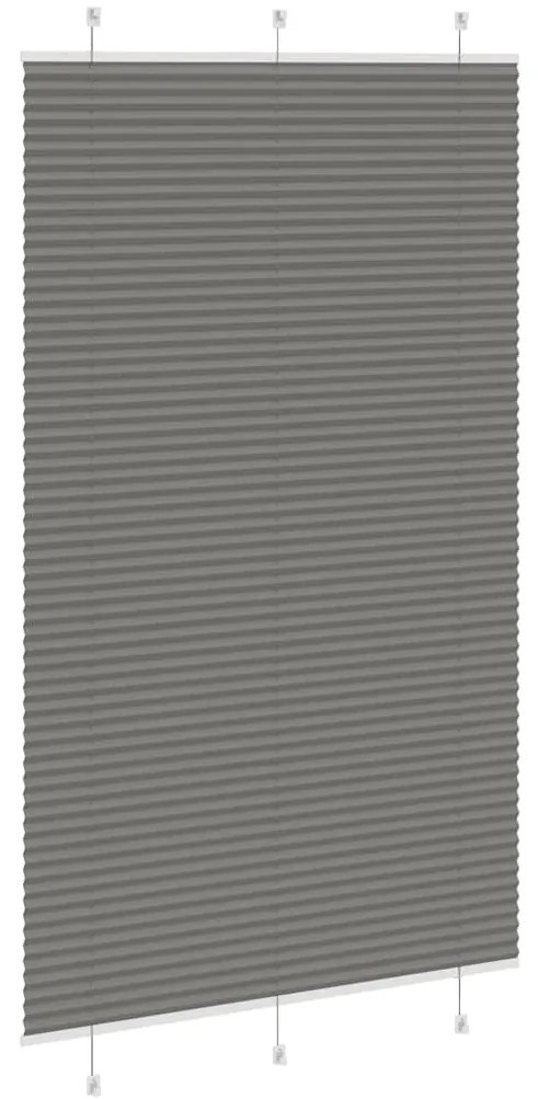 pliszírozott redőny antracit 115x200 cm szövetszélesség 114,4cm
