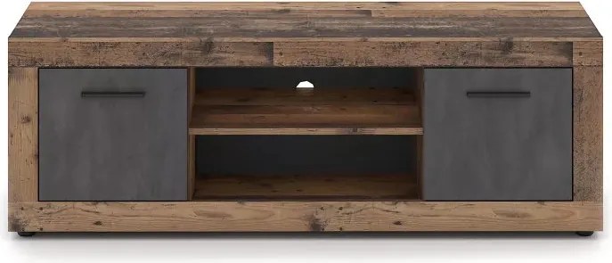 LUNA TV állvány 2 ajtós, old style dark/matera