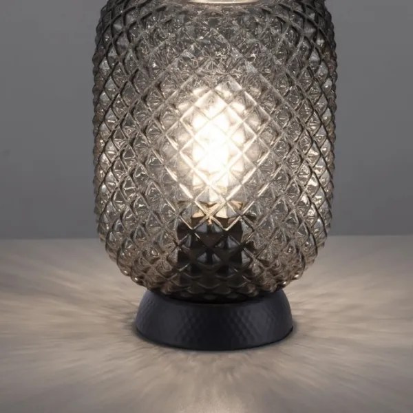 JUST LIGHT. 14906-18 - Asztali lámpa REISHI 1xE27/40W/230V fekete