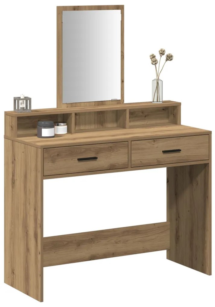 Fésülködőasztal kézműves tölgy 100 x 41 x 140 cm Faanyag