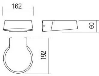 Redo 90046 - LED Kültéri fali lámpa PHASER LED/12W/230V IP54