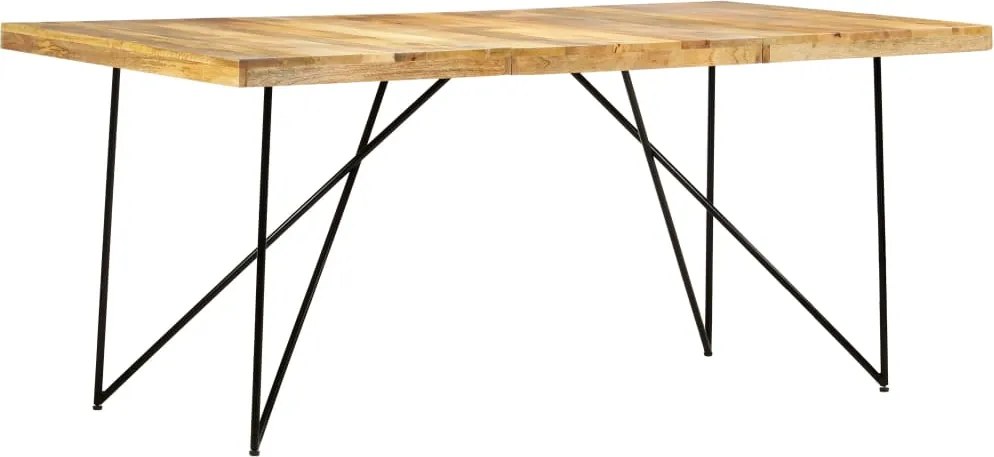 vidaXL tömör mangófa étkezőasztal 180 x 90 x 76 cm
