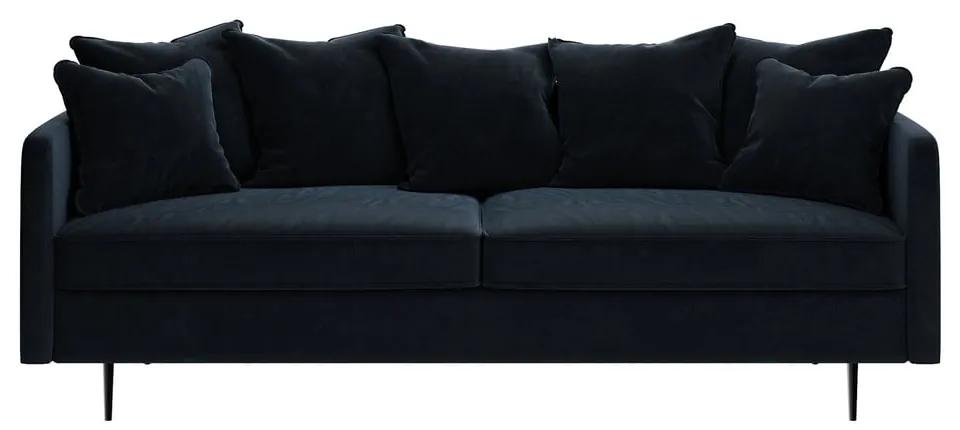 Esme sötétkék bársony kanapé, 214 cm - Ghado