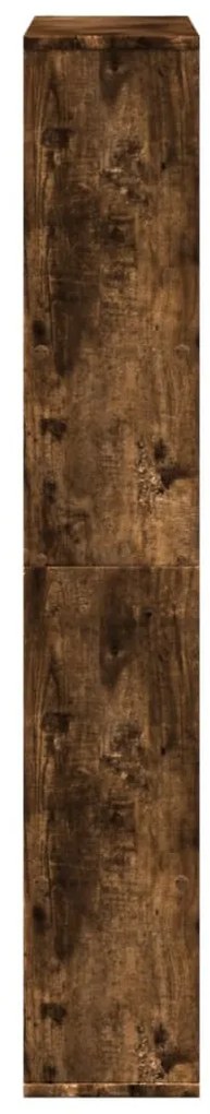 füstös tölgy színű szerelt fa könyvespolc 72 x 20 x 120 cm
