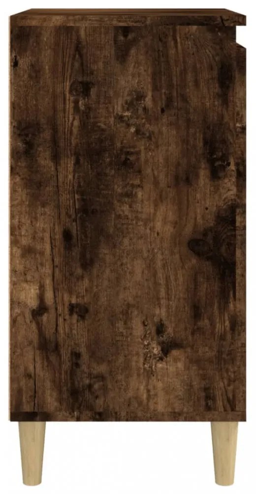 2 db füstös tölgy színű szerelt fa éjjeliszekrény 40x35x70 cm