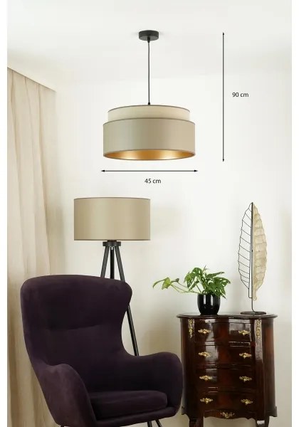 Brilagi - OREGON VEGE függeszték 1xE27/15W/230V, 45 cm, szürke