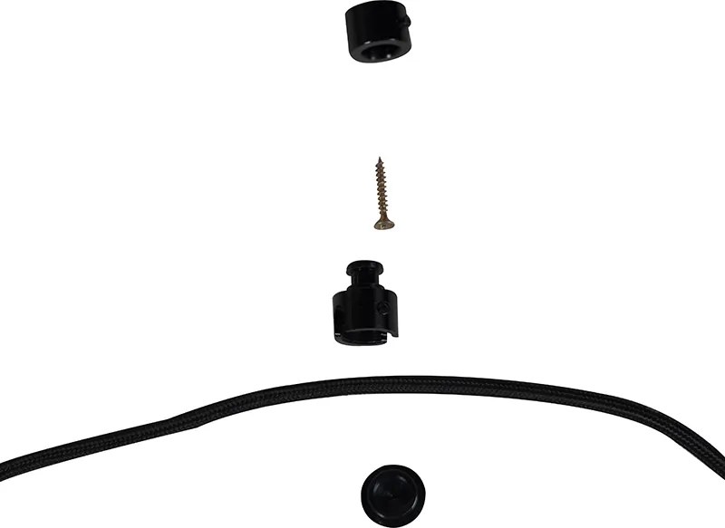 Függőlámpa fekete, levélmintás búrával és arany belsővel 35 cm - Cava