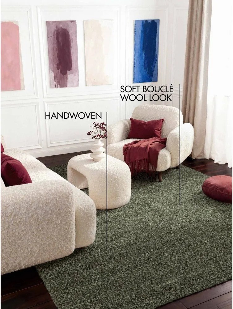 Zöld kézi szövésű buklé szőnyeg 120x170 cm Notting Hill Portobello – Ted Baker