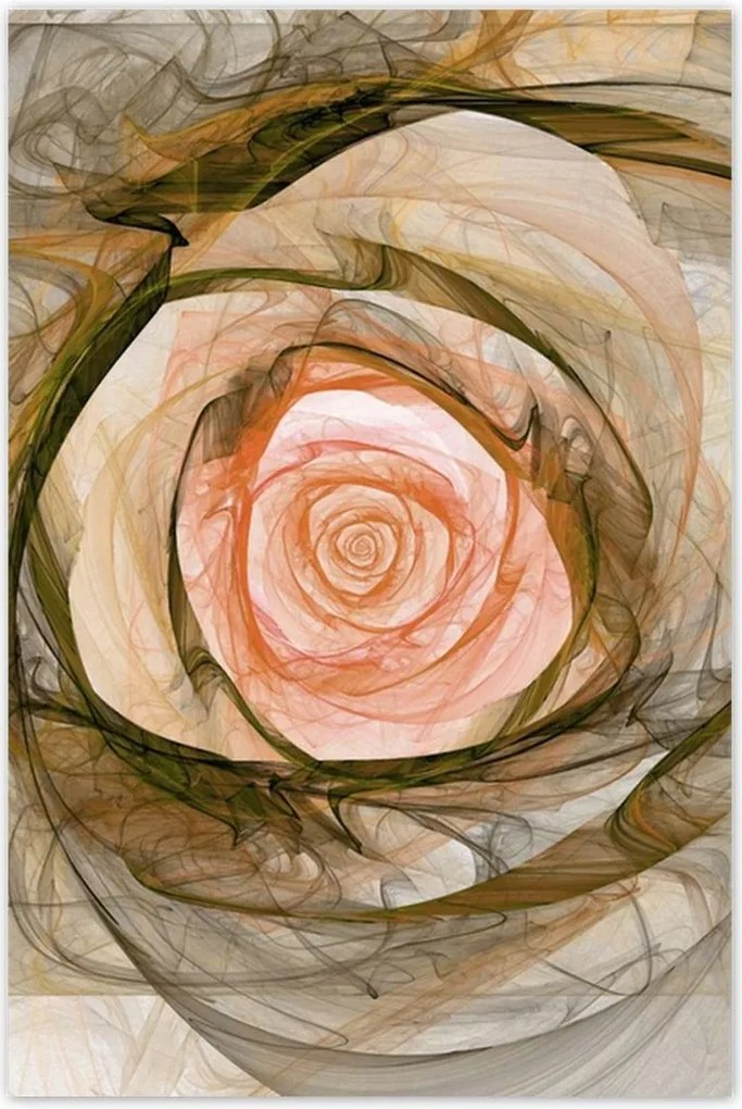 Poszterek 80x120 Absztrakt rózsa virág