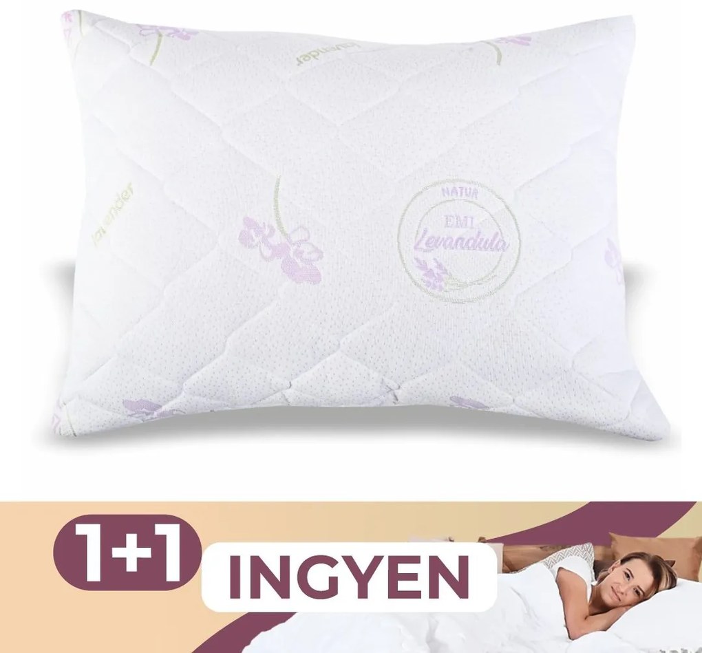 EMI Lavender steppelt antiallergén párna 1+1 INGYEN: 70X50 cm