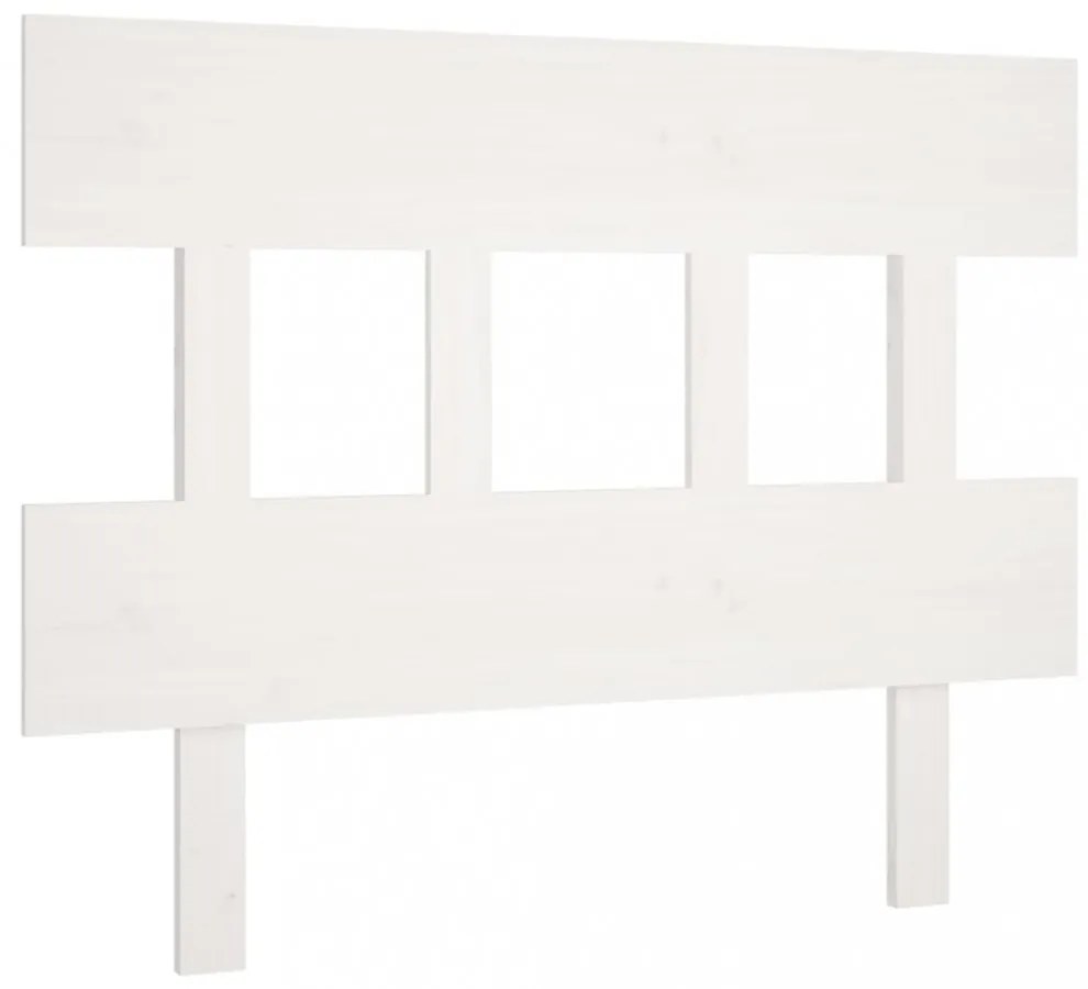 fehér tömör fenyőfa ágyfejtámla 93,5x3x81 cm