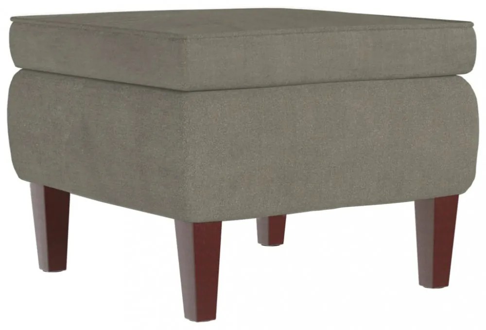 világosszürke bársonyszék falábakkal