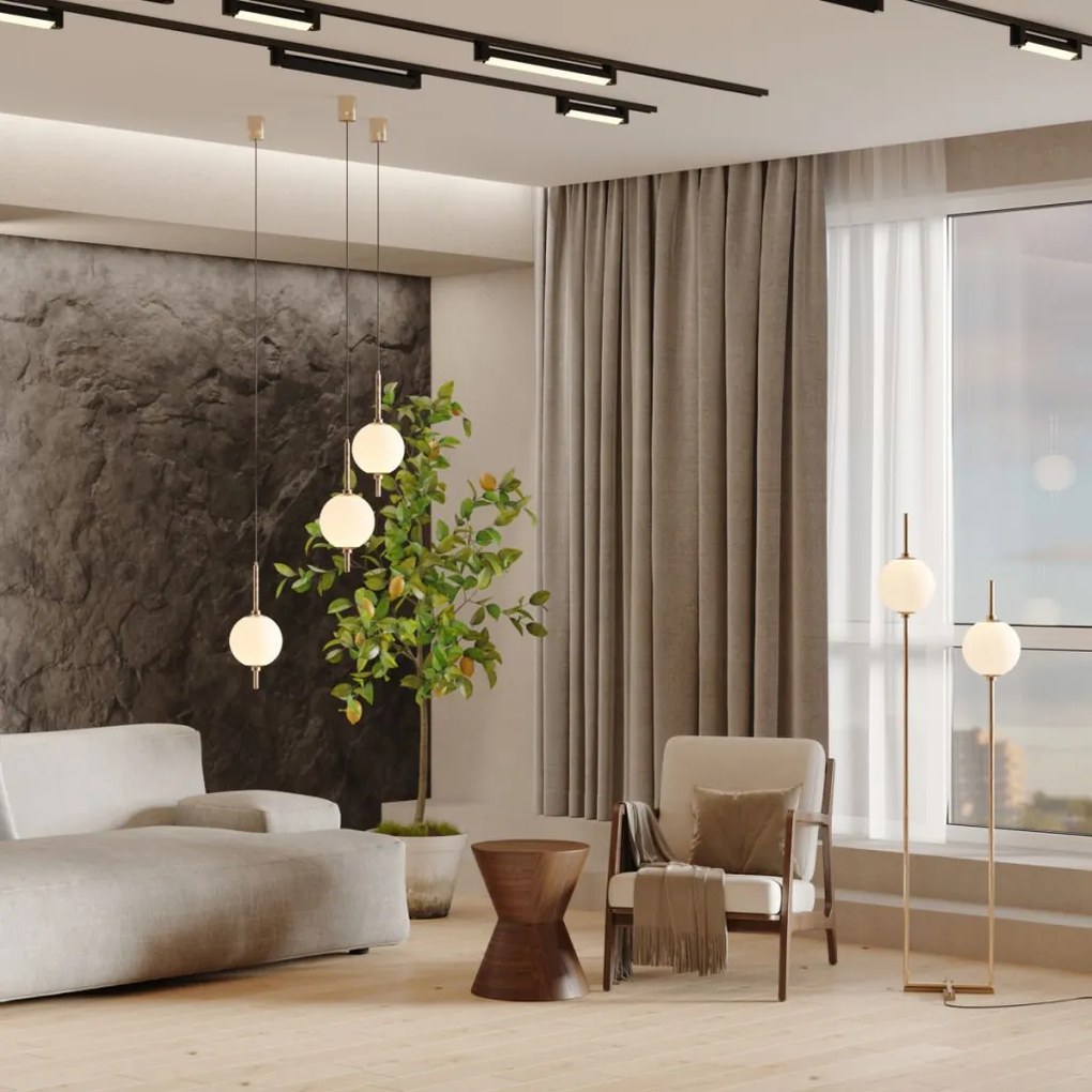 MAYTONI Z020PL-L6BS3K THE SIXTH SENSE Egyágú Függesztett Lámpa Fém LED IP20