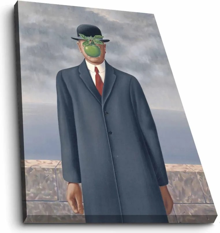 70100FAMOUSART-069 René Magritte velúr vászonkép, 70 x 100 cm