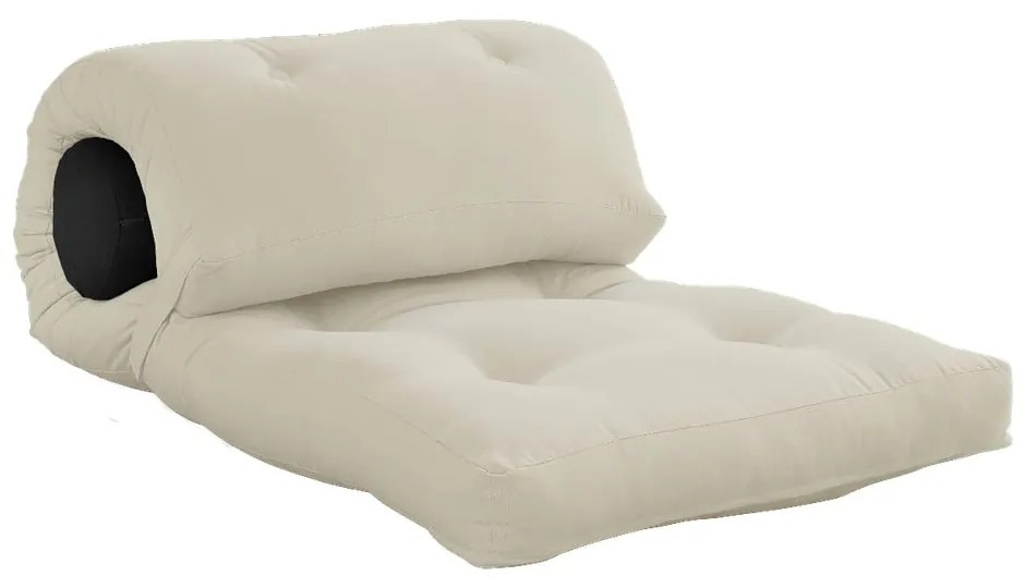Szürkésbézs futon matrac 70x200 cm Wrap Beige/Dark Grey – Karup Design
