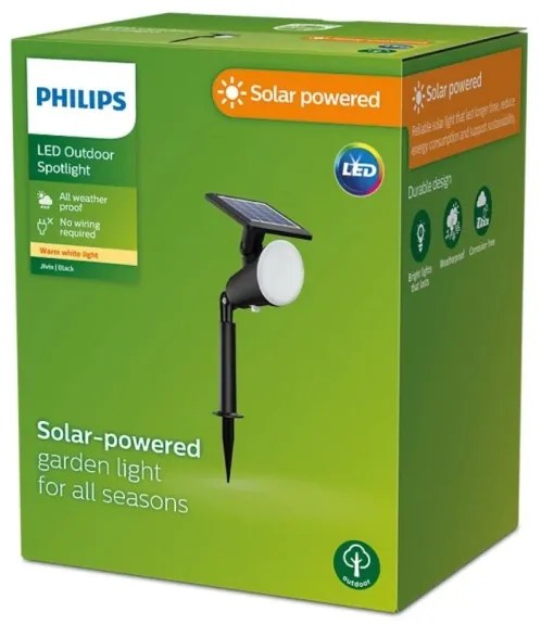 Philips - LED Napelemes spotlámpa JIVIX LED/1,4W/3,7V 1800 mAh IP44