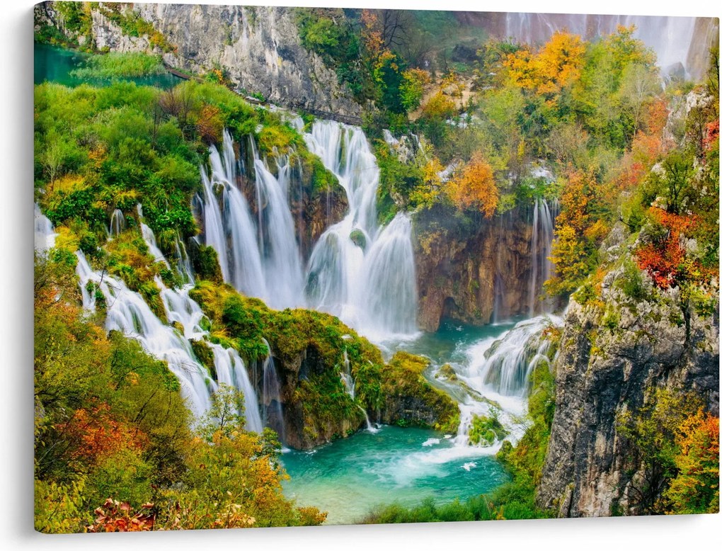 Kép - Plitvicei-tavak Nemzeti Park (70x50 cm)