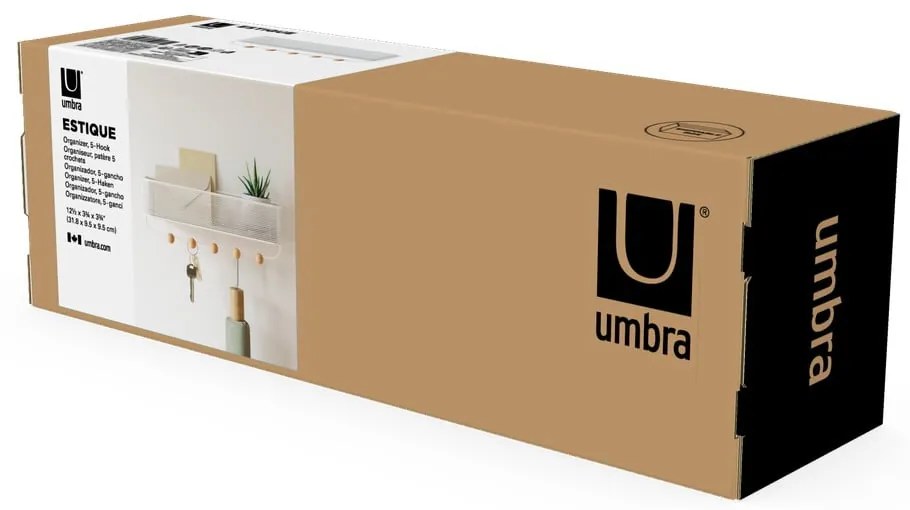 Fém fali kulcstartó Estique – Umbra