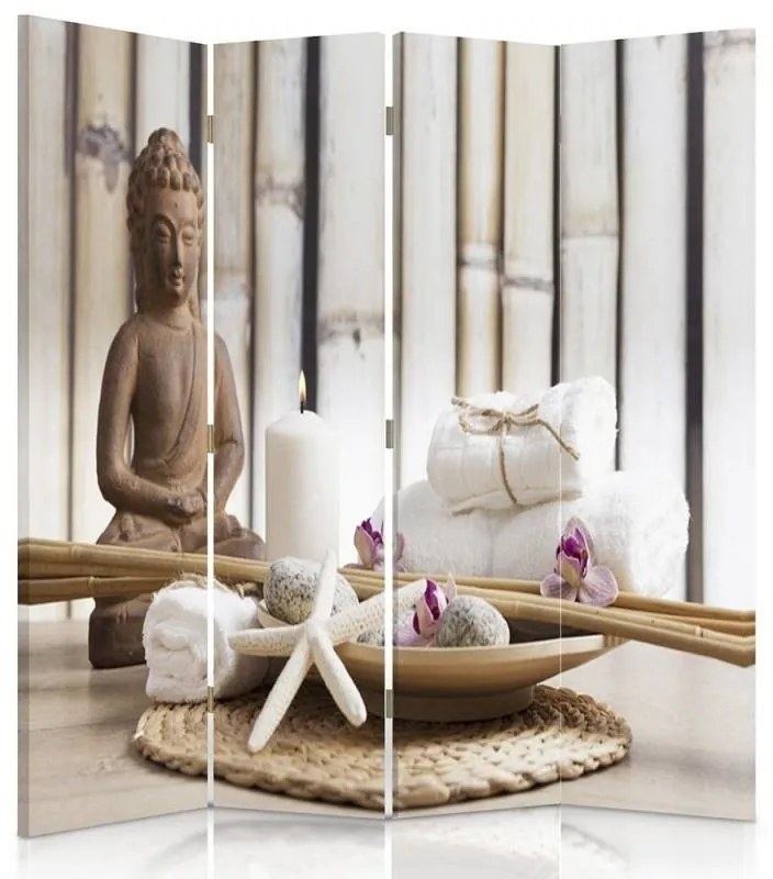Gario Paraván Buddha nyugalma Méret: 145 x 170 cm, Kivitelezés: Klasszikus paraván