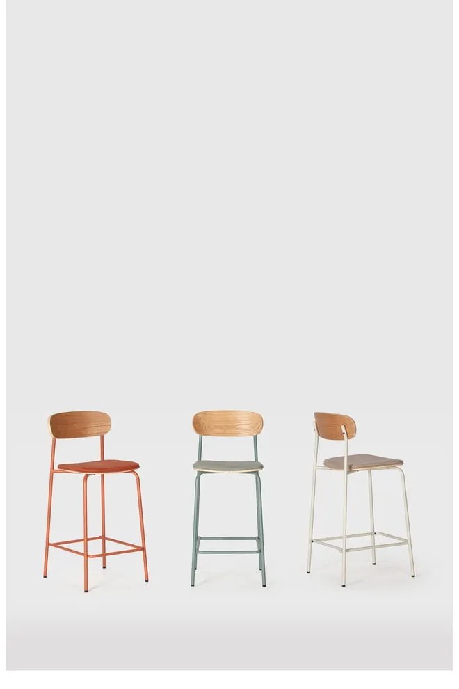 Bézs-natúr színű bárszék szett 2 db-os (ülésmagasság 66 cm) Adriana – Marckeric