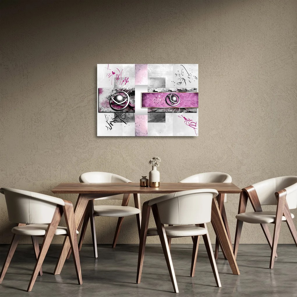 Az absztrakció képe (üvegen) (70x50 cm)