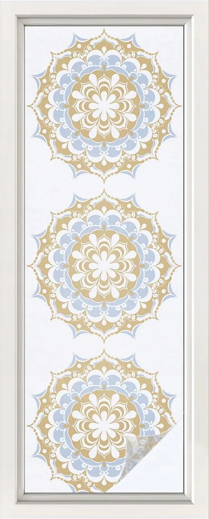 Ablakfólia öntapadós tejes adatvédelem mandalák boho 50x146