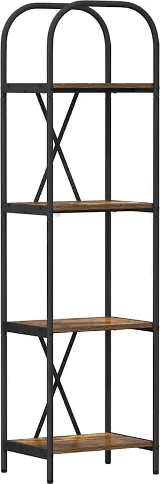 vidaXL Könyvespolc Füstölt tölgy 40 x 30 x 146 cm Faanyag