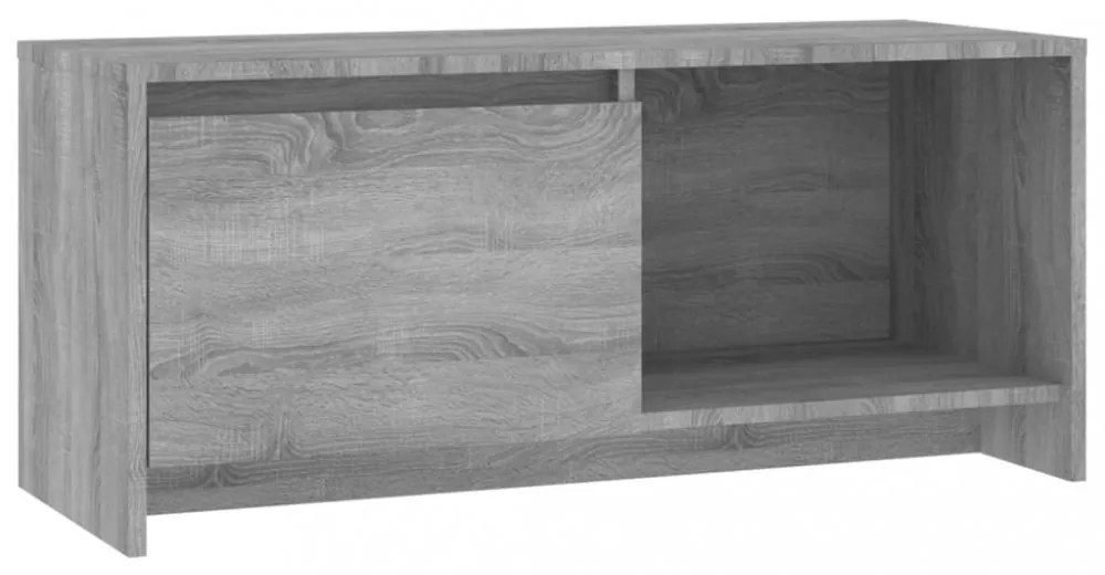 szürke sonoma színű szerelt fa TV-szekrény 90x35x40 cm