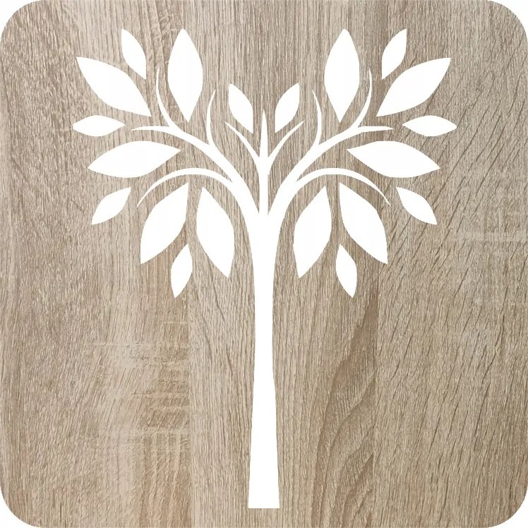 Tányéralátét szett 4 db-os szögletes lombhullató fa