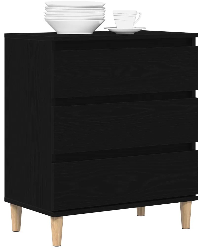 Fekete tölgy kis szekrény 60x35x70 cm Műanyag
