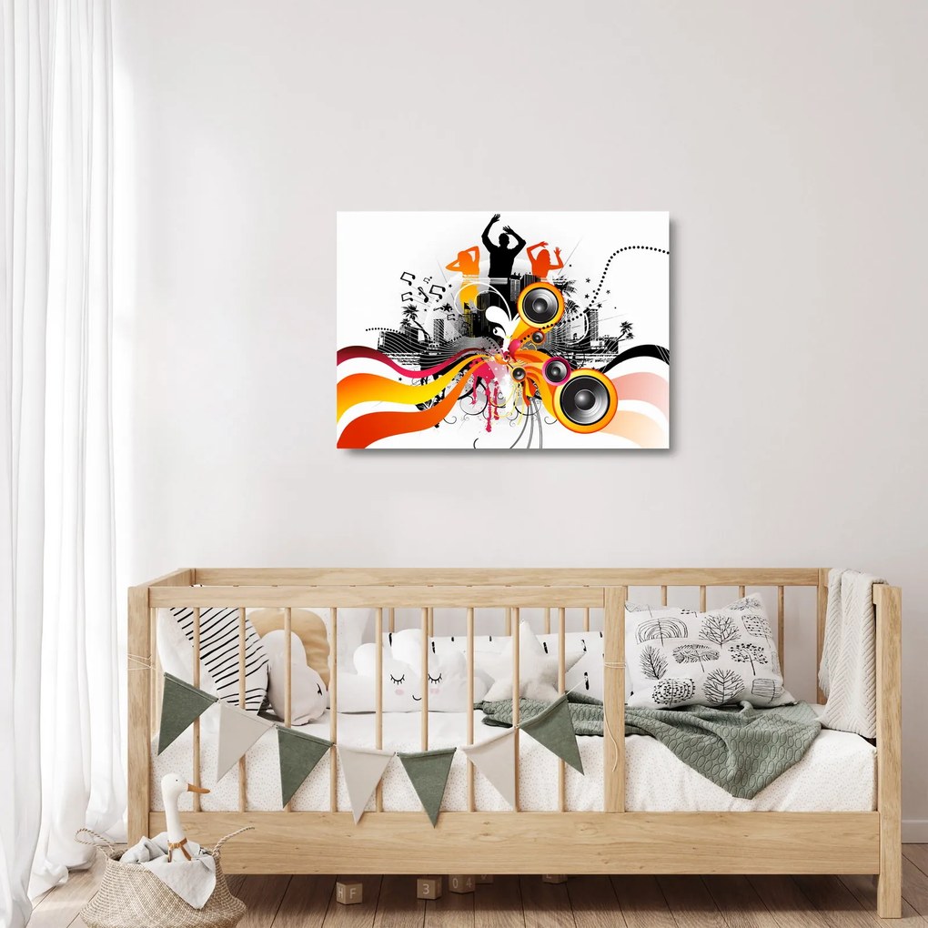 Kép - Zene (üvegen) (70x50 cm)