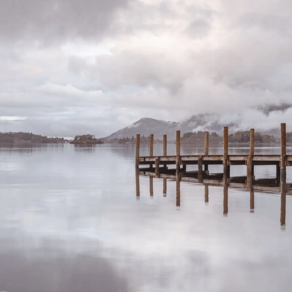 Poszter 80x80cm Móló Derwentwaterben, Assaf Frank