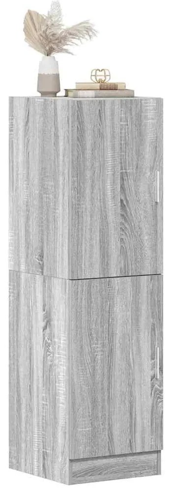 vidaXL szürke sonoma színű szerelt fa konyhaszekrény 38x41,5x131,5 cm
