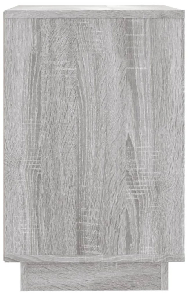 szürke sonoma színű szerelt fa tálalószekrény 102x35x60 cm