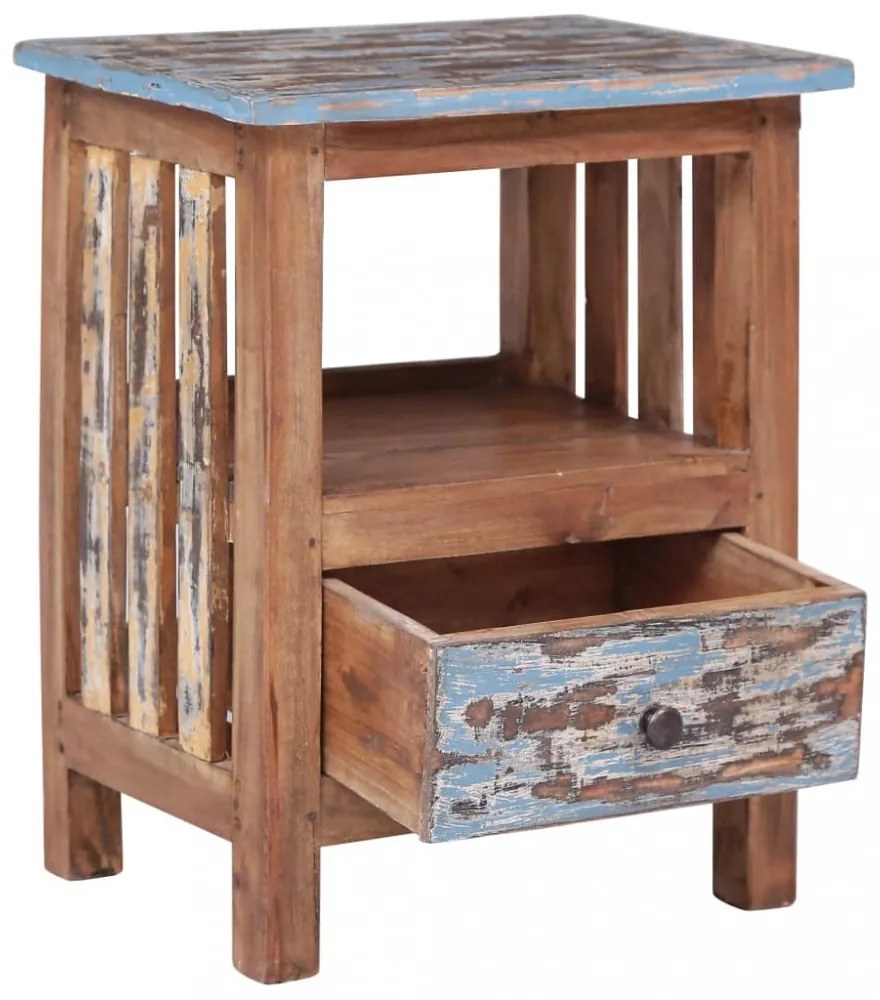 vidaXL tömör mahagóni fa éjjeliszekrény 41 x 30 x 50 cm