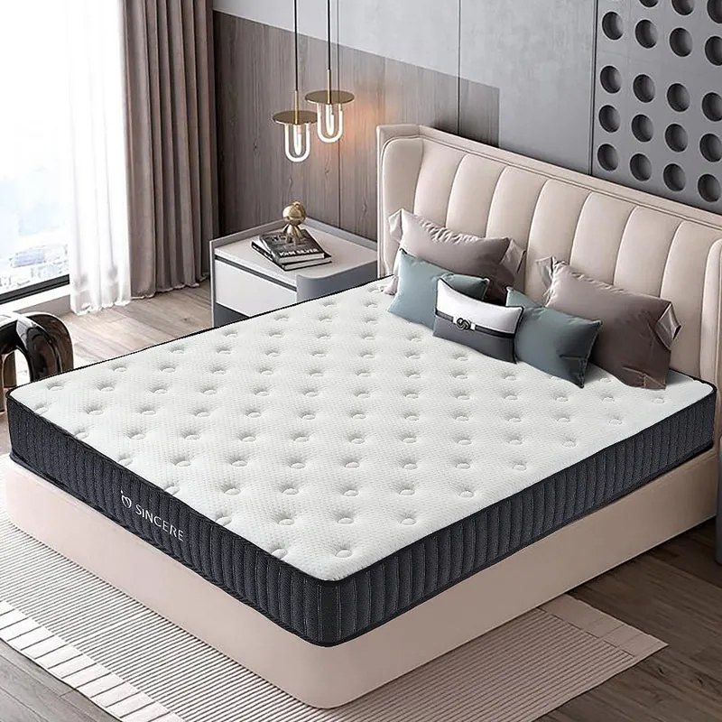 Comfort Line 23 cm Kétoldalas antiallergén táskarugós matrac ,steppelt huzattal  H4 kemény matrac | Sincere 140x200