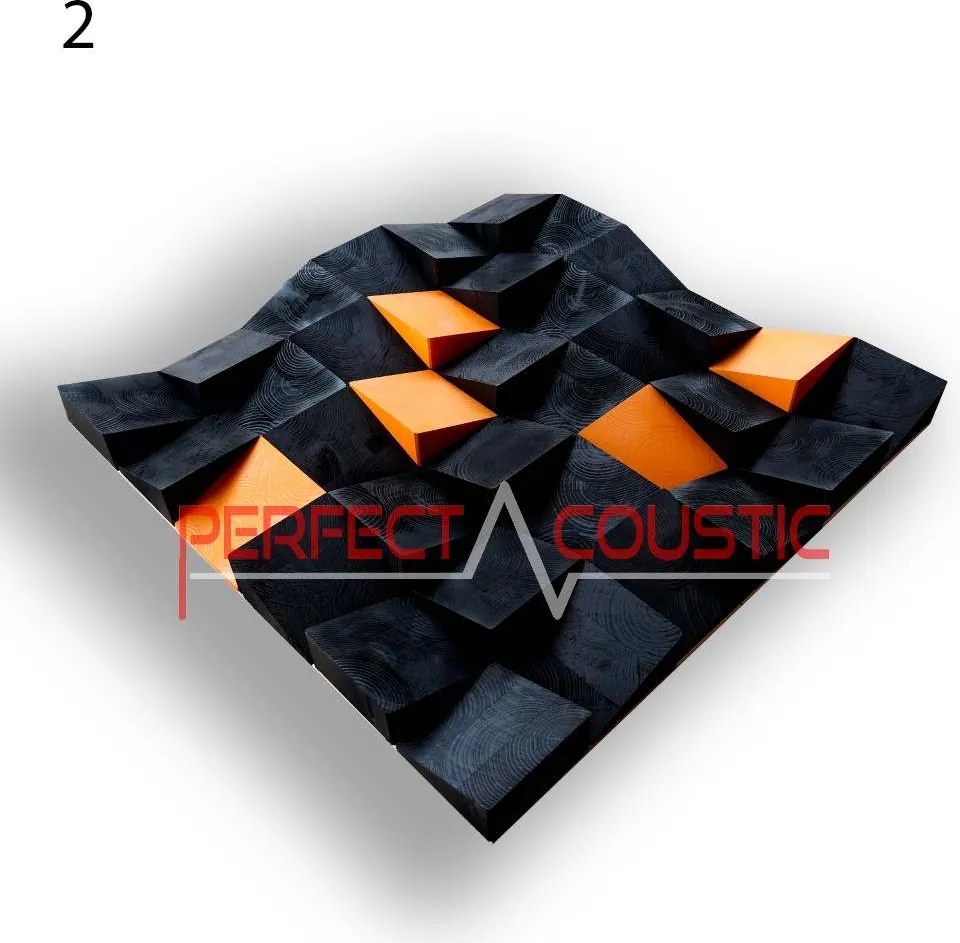 Art nagy kockás akusztikai diffúzorok 60x60x6cm- 12 színben - 4-es színkód , 60x60x6cm Csomagolás nélkül, személyes átvétel