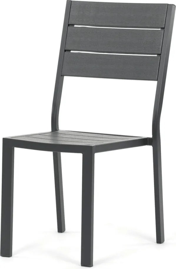 Kerti bútor garnitúra 156x78x74 cm, polywood, szürke, GREY