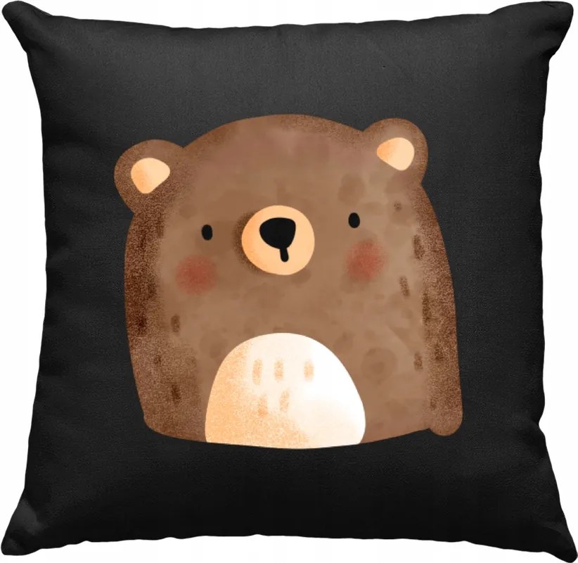 Gyerek macis párna, fekete