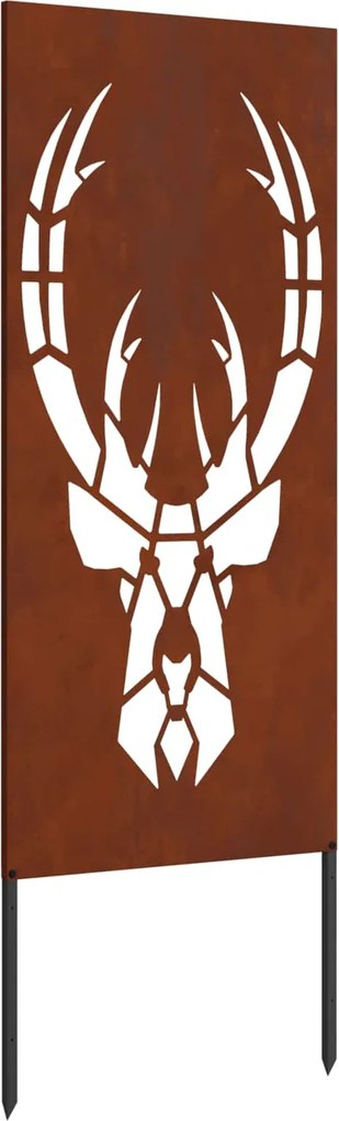 vidaXL Kertvédő vászon Rozsdás 50 x 140 cm időjárásálló acél