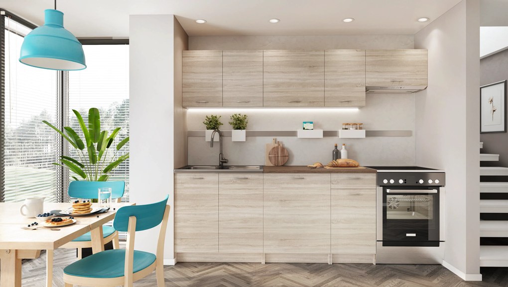 Mela 240cm-es konyhabútor(S)