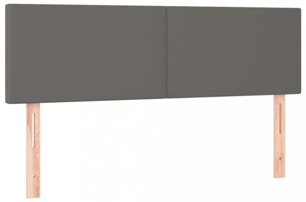 2 db szürke műbőr fejtámla 72 x 5 x 78/88 cm