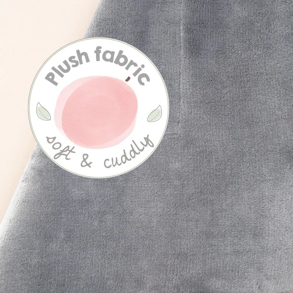 Világoszöld mikroplüss gyerek takaró 80x80 cm Woodland Buddies – Roba