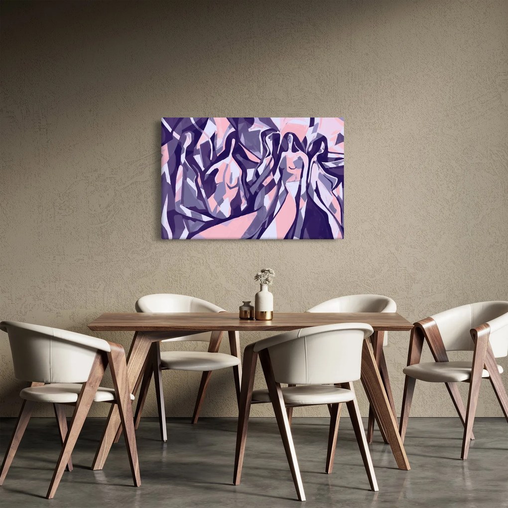 Kép - absztrakt nők (90x60 cm)
