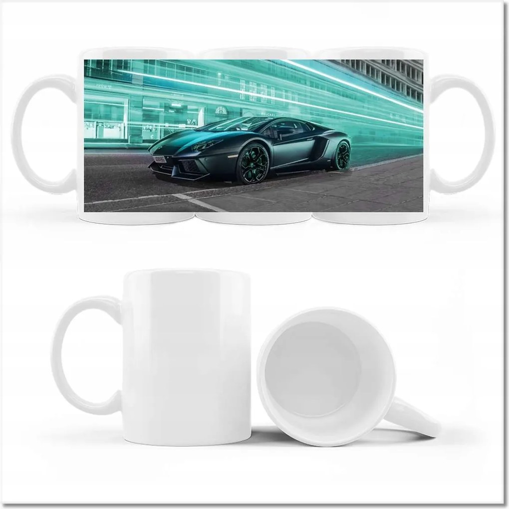 Nyomott mintás bögre Türkiz erő