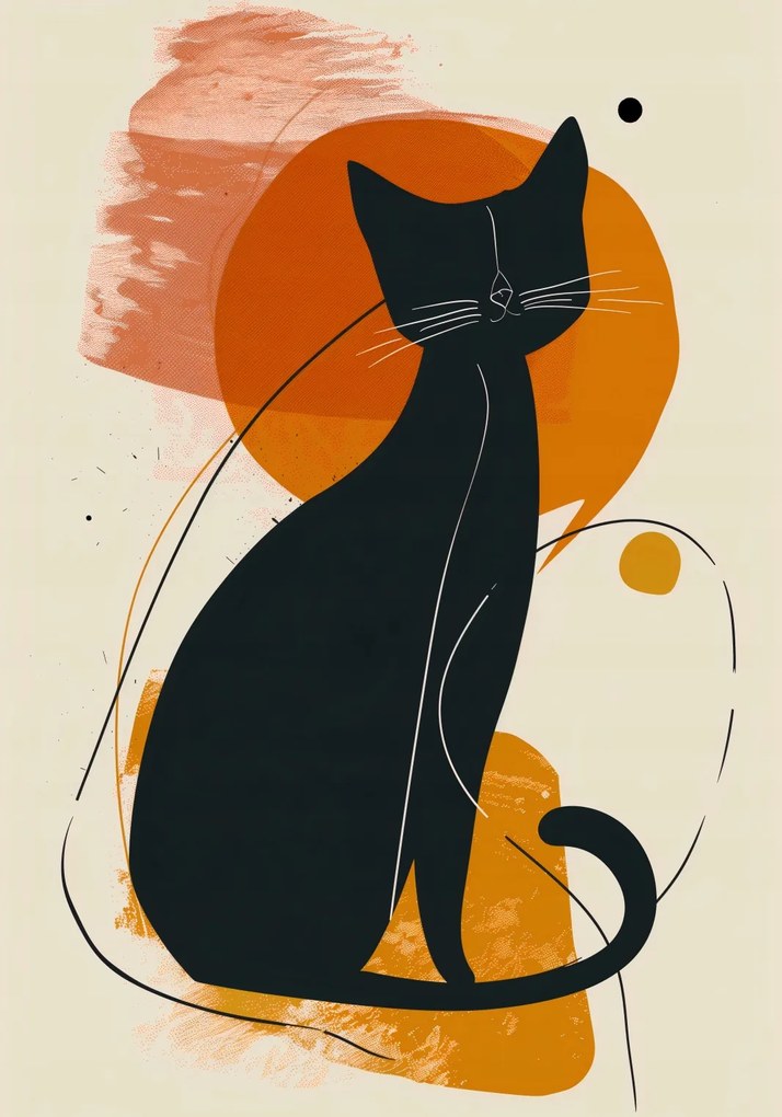 Poszter 70x100cm Cica cica