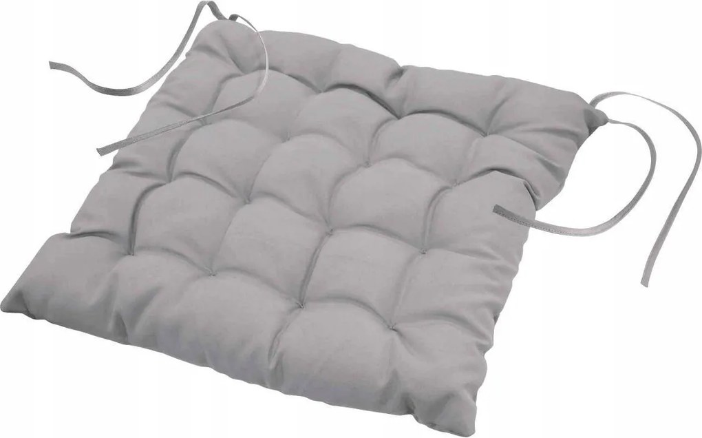 Székpárna Kötött Világosszürke 40 x 40 cm