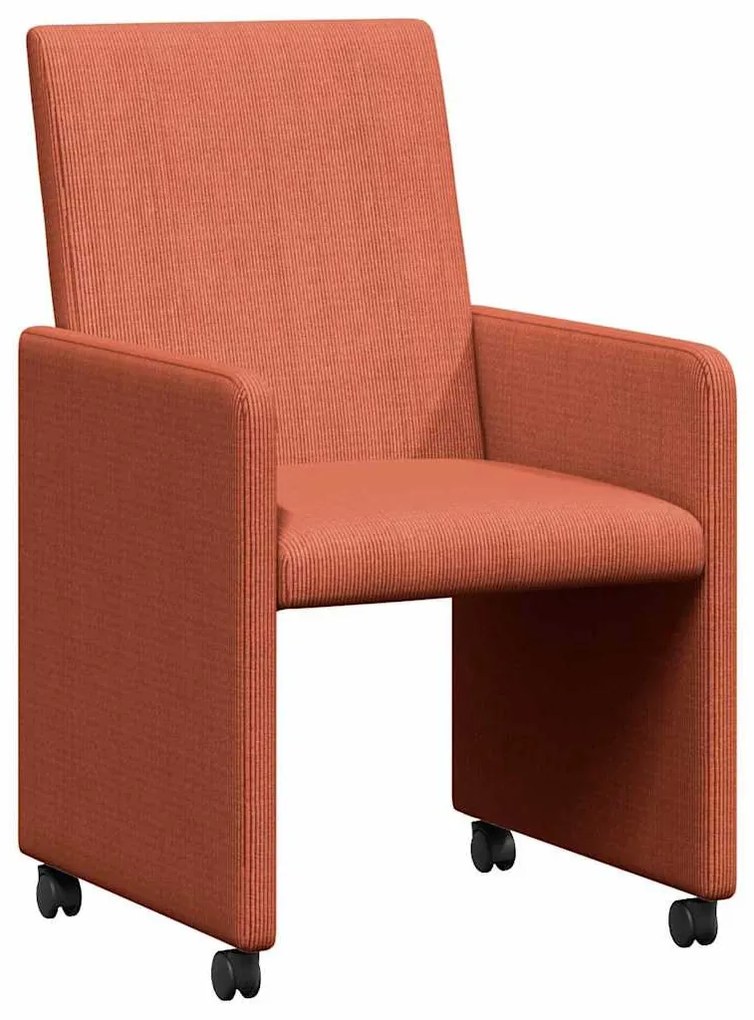 Kerekes Étkező Székek 2 pcs Piros narancs 57 x 66 x 94 cm