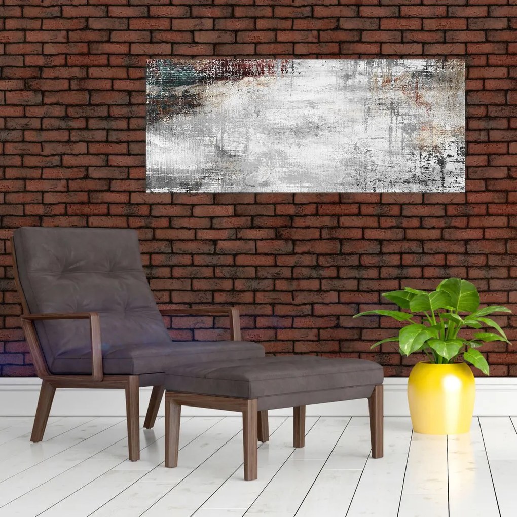 Kép - Absztrakt texturált vászon (120x50 cm)