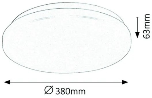 Rabalux 3339 - LED Mennyezeti lámpa ROB LED/32W/230V